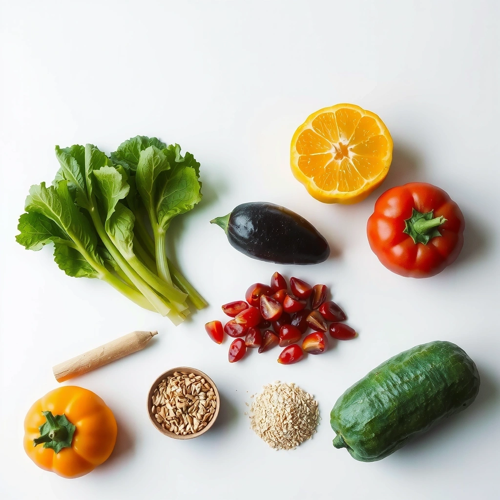 Frische Lebensmittel für gesunde Ernährung